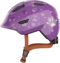 Detská cyklistická prilba ABUS Smiley 3.0 purple star - M 50-55 cm