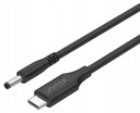 Unitek USB-C - DC napájací kábel 4,0 mm 1,8 m pre notebook Lenovo 65 W čierny