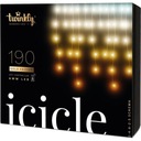 Inteligentné cencúle Twinkly Icicle 190LED AWW 5x0,7