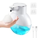 BEZDOTYKOVÝ AUTOMATICKÝ DÁVKOVAČ MYDLA 400 ml NÁSTENNÝ, NABÍJANÝ cez USB