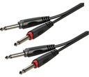 Audio kábel RACC100L3m Zástrčka 2xJack 6.3-2xJack 6.3