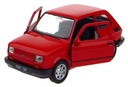 FIAT 126 P KOVOVÝ MODEL WELLY 1:32/39 ČERVENÝ