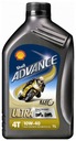 SHELL OIL 10W40 1L ADVANCE ULTRA 4T SYNT. / JASO MA-2