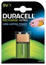 1 nabíjateľná batéria DURACELL 9V 170mAh 6F2