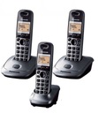 DECT TELEFÓN PANASONIC KX-TG 2512 2511 3 SLÚCHADLÁ