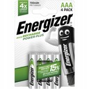 4x batérie ENERGIZER Power Plus AAA R3 700mAh