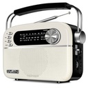 SVEN SRP-505 WHITE FM AM SW retro prenosné nabíjacie vintage rádio