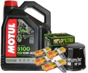 HF303 SADA OLEJA MOTUL 5100 ZÁSTRČKY FILTRA HONDA VT600 SHADOW 88-07