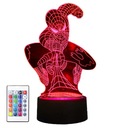 Nočné svetlo s 3D LED farbami na diaľkové ovládanie Spider-Man H3