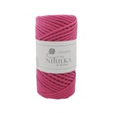 Bavlnená pletená šnúrka 3mm 200m - FUCHSIA