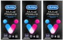 Durex MUTUAL Pleasure kondómy predlžujúce sex, 30 ks vrúbkované