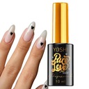 YOSHI PURE LOVE TOP BLACK hybridný lak s čiernymi srdiečkami 10ml