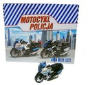 Policajná motorka 13 cm s pohonom, svetlom, zvukom