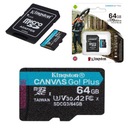 Pamäťová karta Kingston Canvas microSDXC A2 U3 64GB