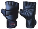 MMA rukavice s koženým zapínaním na suchý zips FIGHTER