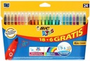 VÝLETY, ZNAČOVAČE, BIC KIDS COULEUR ZNAČKY, 24 FARIEB SADA