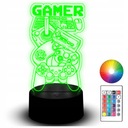 LED NOČNÁ LAMPA GAMER PAD 3D POČÍTAČOVÝ DARČEK