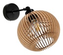 NÁSTENNÁ LAMPA pre E27, nástenný loftový pohon, KULA Wood