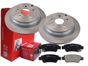 BREMBO ZADNÉ KOTOUČE, DESTIČKY, HONDA CR-V IV 302MM