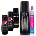 SodaStream Terra Carbonator Black Bottle 3 sirupy