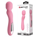 PRETTY LOVE GLADYS Ružový, USB 3Wand Massager