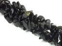 Čierny obsidián plevy 5-10mm - dlhá šnúrka 80cm