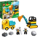LEGO Duplo 16697162 Nákladné auto a bager pre deti + 2-ročný vzdelávací darček