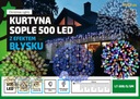 VONKAJŠIE CIELE 25m. FLASH 500LED SVETLÁ NA VIANOČNÝ STROMČEK