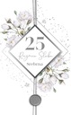 K 25. výročiu svadby Silver Wedding Lux card LUX73