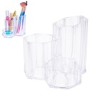 Organizér plastová nádoba 3x kozmetické štetce make-up príslušenstvo 14x12