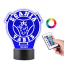 16-farebná stolová lampa LED PLEXIDO s logom Scania