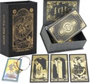 Sada klasických Tarot Taro Taro Sun Gold Foil 78 PVC karty