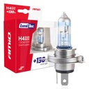 H4 ŽIAROVKY 12V 60/55W LUMITEC +130% 2 KUSY BIELE 4300K ​​​​SPOLY SVETLÁ CESTA