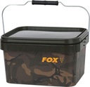 FOX Obdĺžnikové camo vedro s vekom, 10L