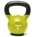 Vinyl činka kettlebell 8 kg tiguar (olivový)