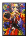 OBRAZOVÝ PLAGÁT V RÁME 53x73 cm Jazz P810