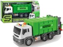 Auto Auto poháňané smetiarskym autom Zvukové efekty Green CITY TRUCK 1:16