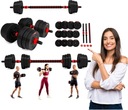 NASTAVITEĽNÉ DUMBS 2x10 KG BAR SET + BARTY