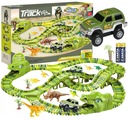 MEGA AUTOMATICKÁ DRÁHA 360 ccm XXXL DINOSAUR DINO PARK 240 ks. + Auto