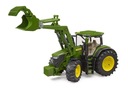 BRUDER 03151 JOHN DEERE 7R 350 TRAKTOR S ČELNÝM NAKLADAČOM