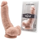 Realistické dildo telovej farby Get Real 21 cm s prísavkou a semenníkmi, ToyJoy