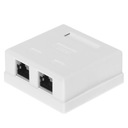 Kompletná nástenná zásuvka 2 x RJ45 8p8c FTP kat. 6 LSA Netrack