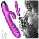 DÁMSKY SEX VIBRATOR KLITORÁLNY masážny zajačik DILDO VYHRIEVANÝ ORGAZMY