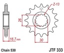 JT JTF333.16 PREDNÉ OZUBENÉ KOLO