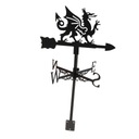 Iron Weathervanes Garden Outdoor Weather Dragon