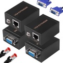 Predlžovač signálu / EXTENDER VGA pomocou RJ45 až do 60m obrazu krútenej dvojlinky