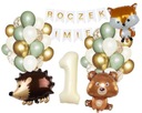 Nastavte personalizovaný banner s názvom One Year Old Forest Animals