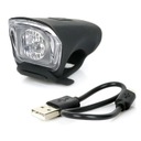 Predná LED USB lampa na bicykel - 70 lumenov