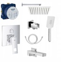 Grohe Eurocube/Deante súprava podomietkovej vane 30 cm