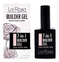 La Rosa Nail Gel Builder Foundation 7v1 svetlo pastelová ružová UV/LED 15